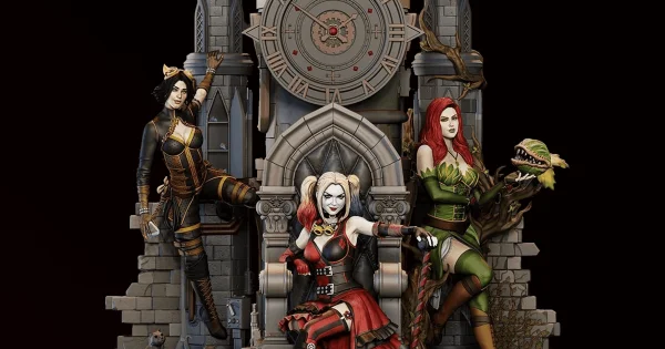Gotham Kötü Kızlar Harley, Ivy, Cat Women Diaroma