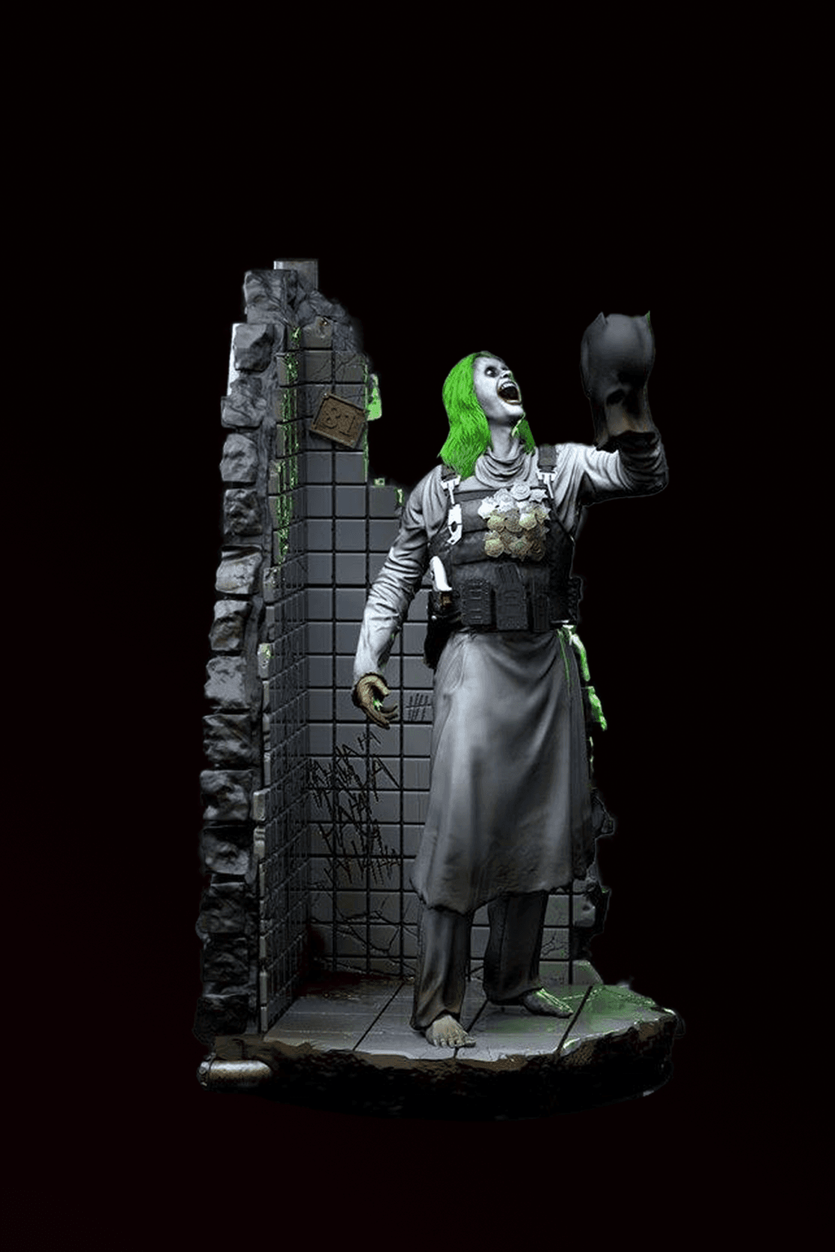 Joker Jared vs Batman Diaroma