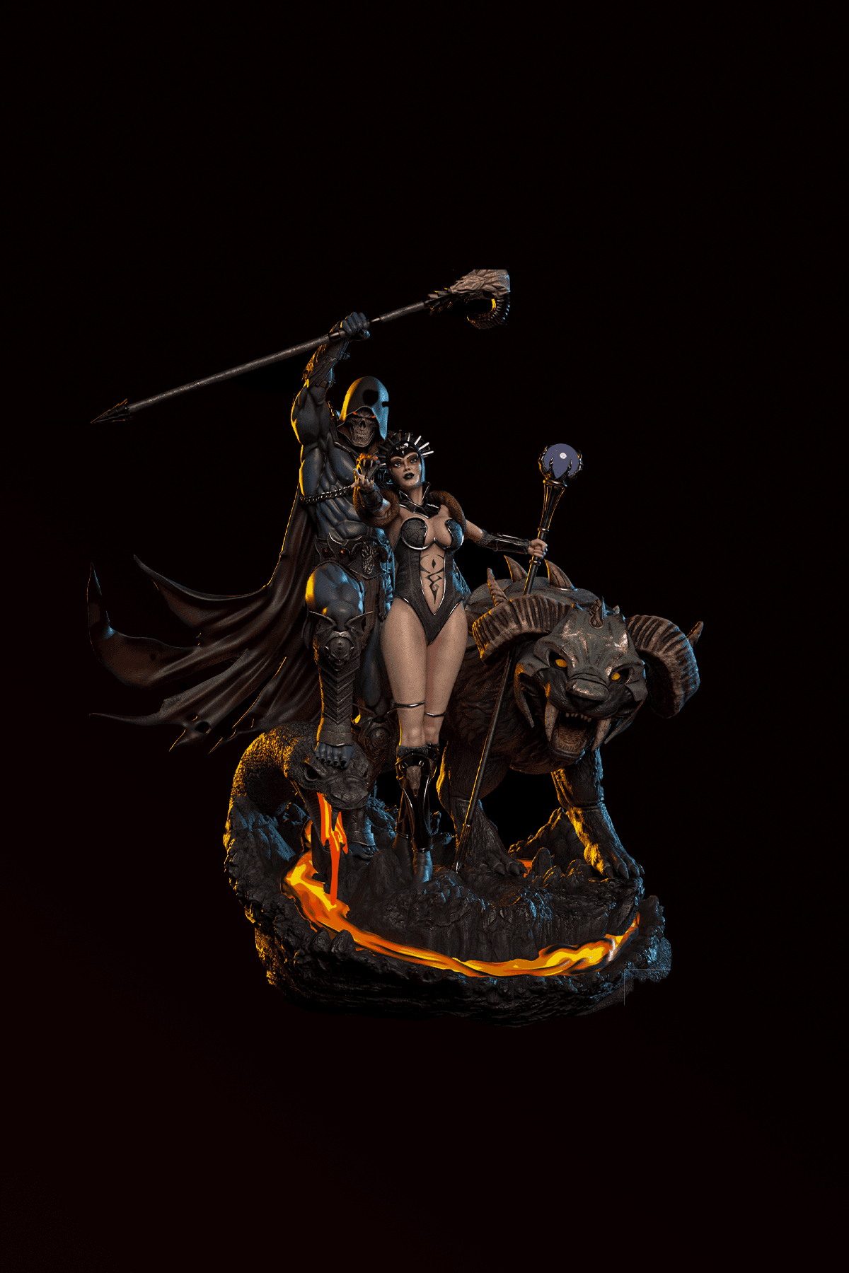 Skeletor ve Evil-Lyn Diaroma