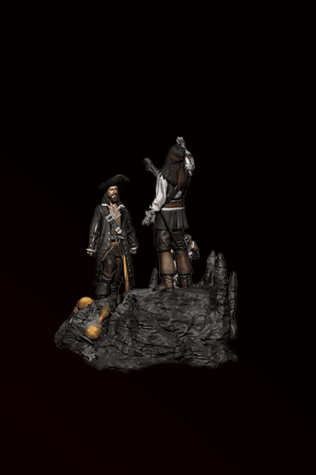 Jack Sparrow ve Barbossa Diaroma