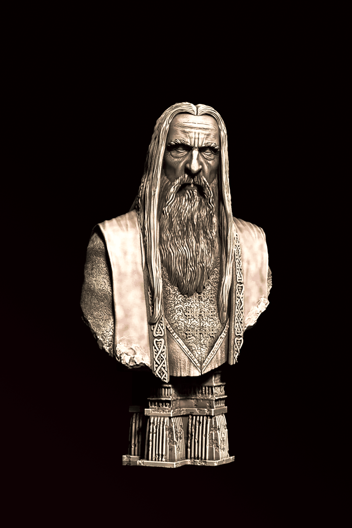 Saruman Büst 1 - Hobbit - LOTR