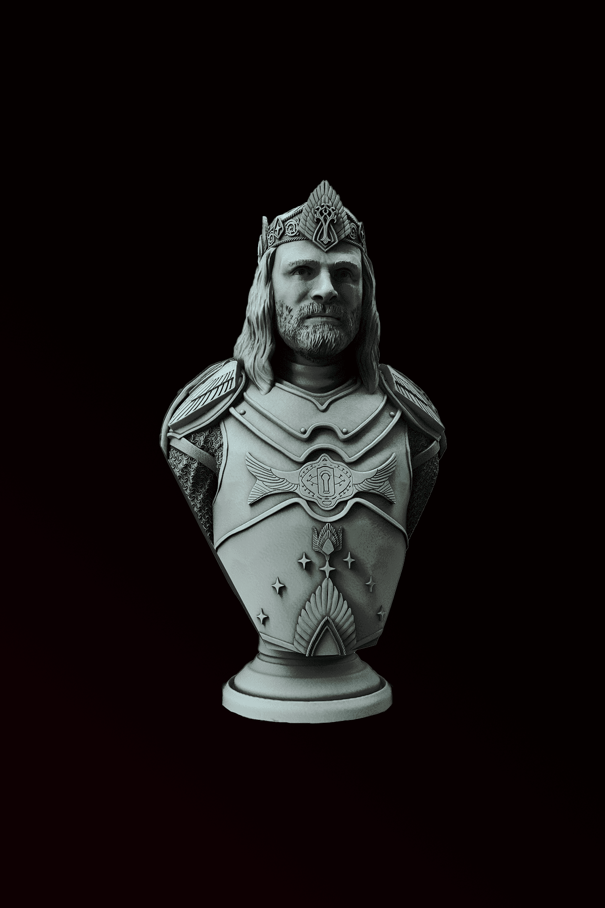 Kral Aragorn Büst - LOTR