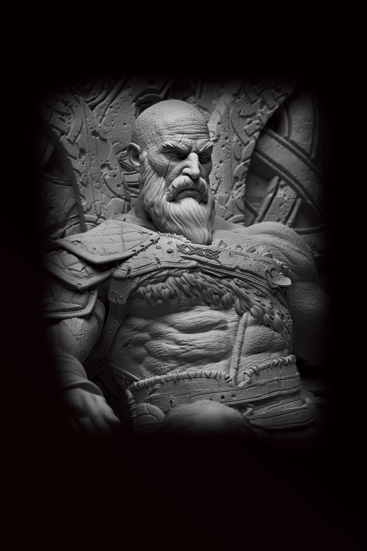God of War Kratos Büyük Taht Diaroma