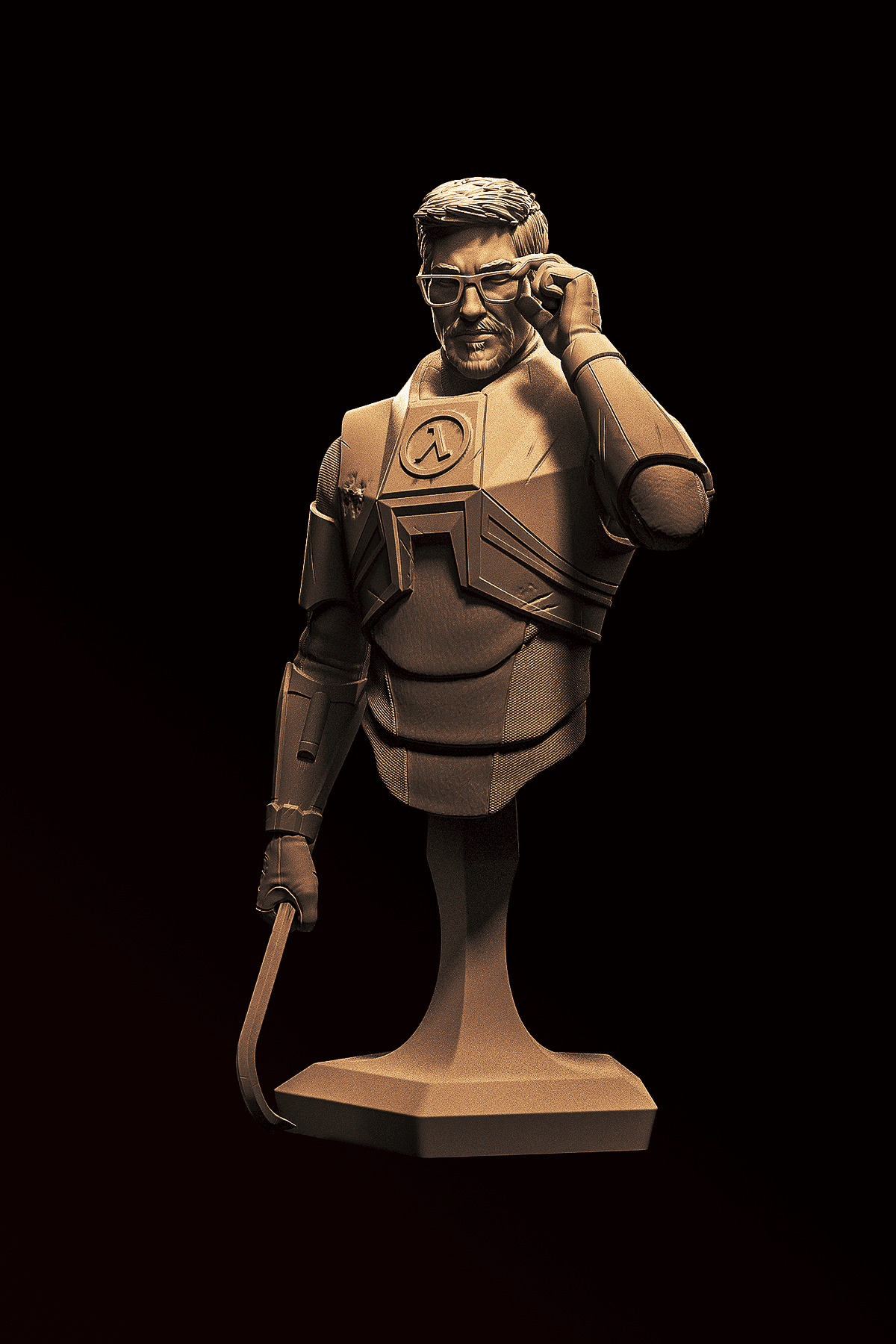 Half Life - Gordon Freeman Büst