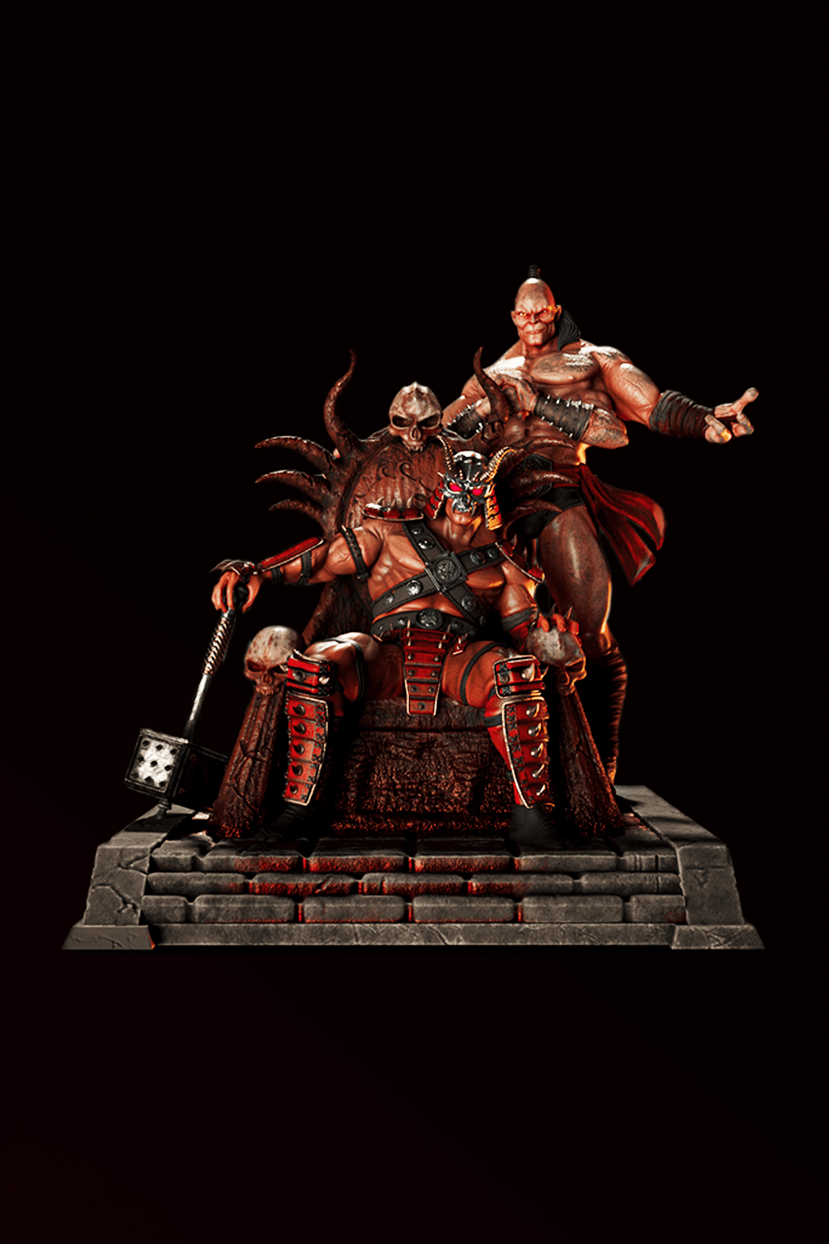 Shao Kahn ve Goro Diaroma - Mortal Kombat 