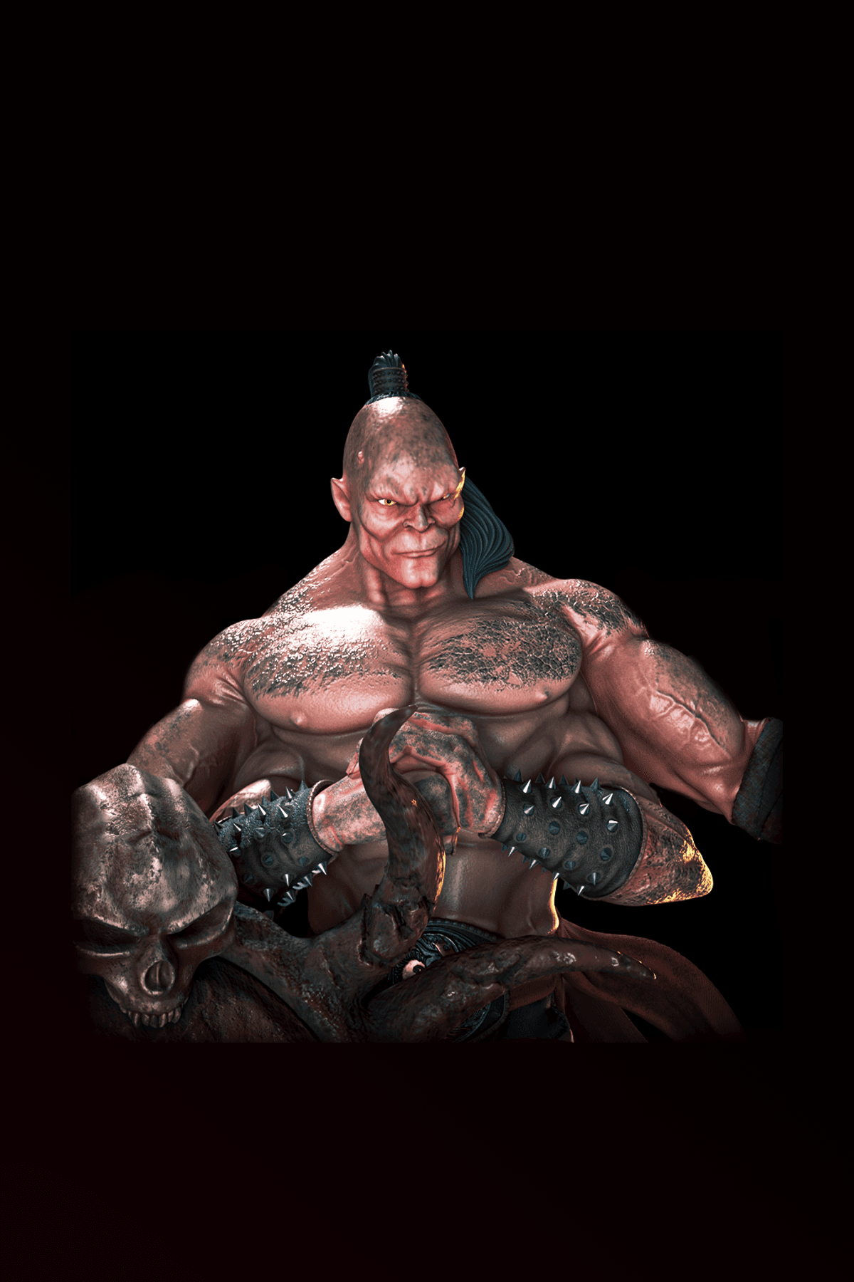 Shao Kahn ve Goro Diaroma - Mortal Kombat 