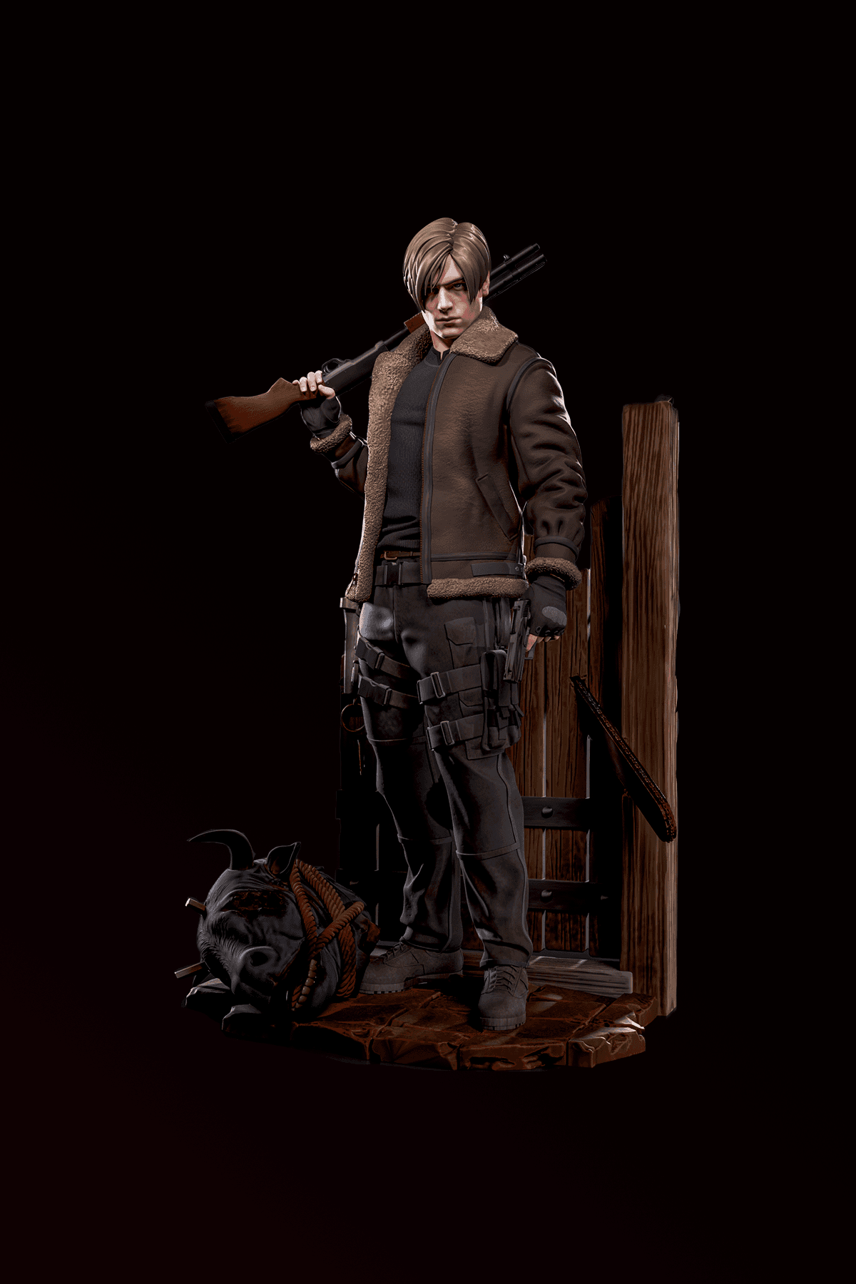 Leon Kennedy Diaroma 1- Resident Evil