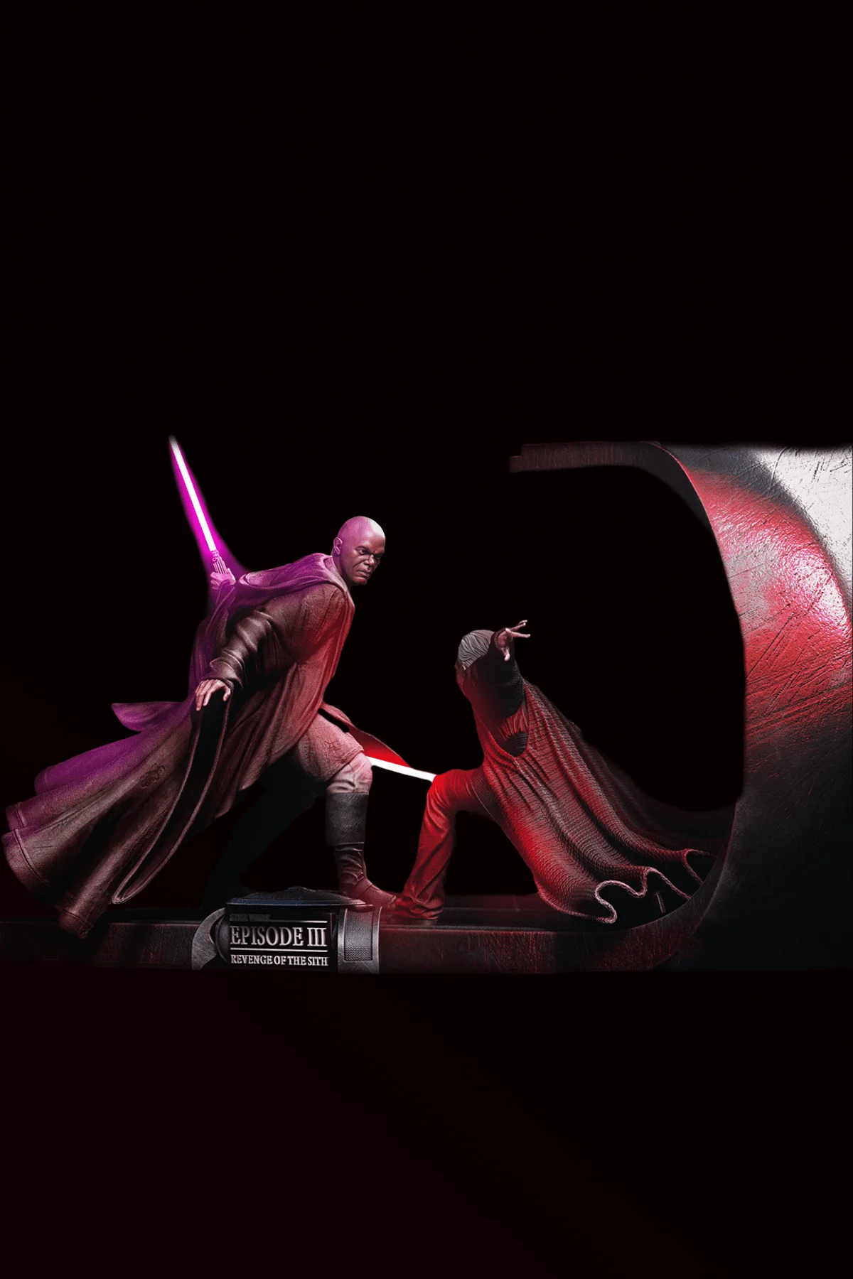 Mace Windu vs Palpatine Diaroma
