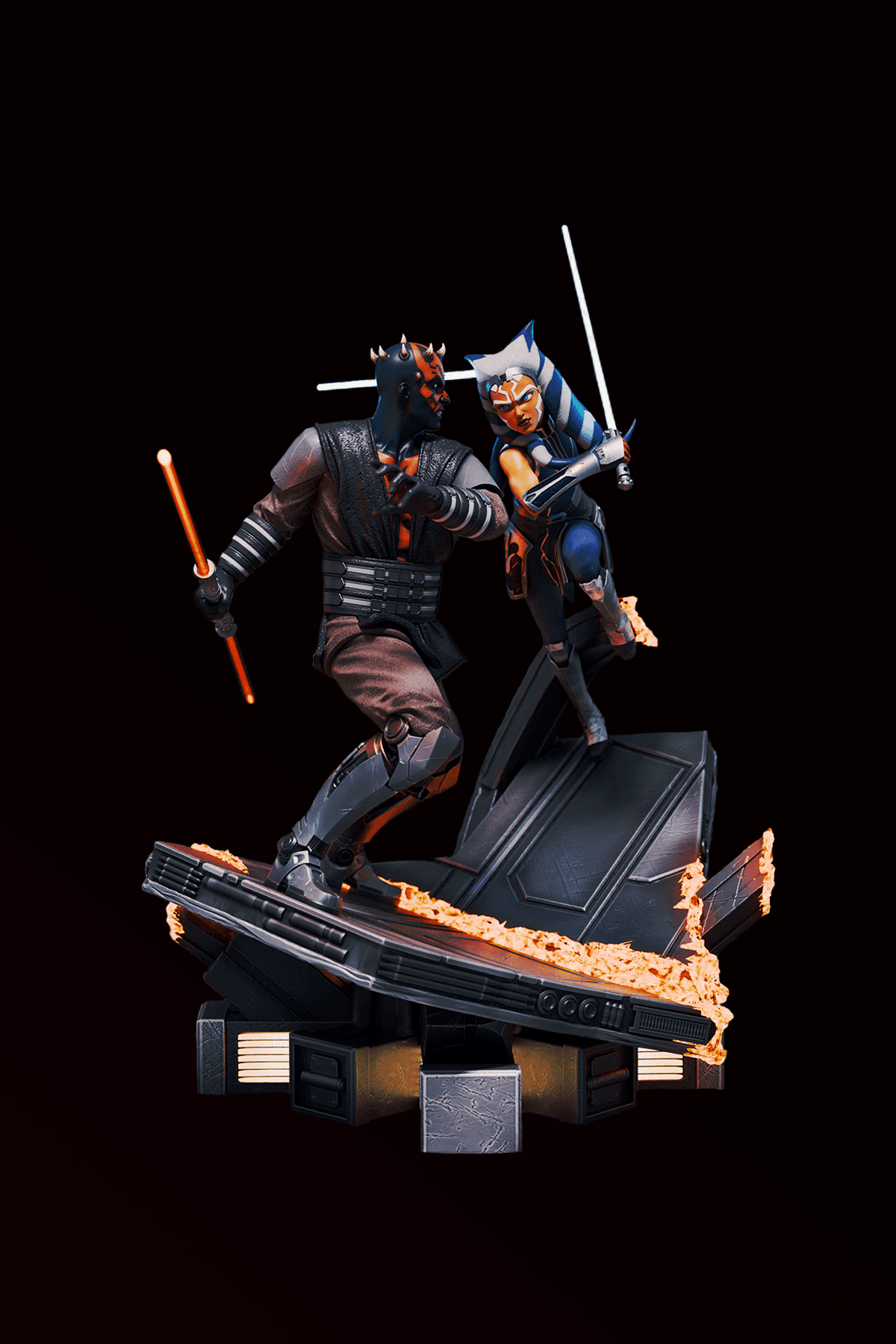 Ahsoka Tano vs Darth Maul Diaroma 